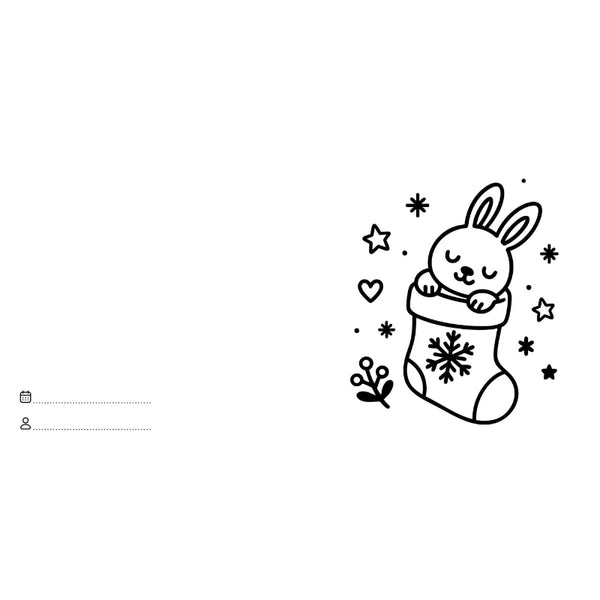 Colouring Book Square - Christmas - Sassi