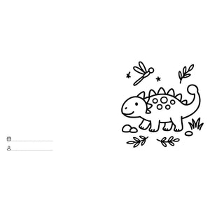 Colouring Book Square - Dinosaurs - Sassi