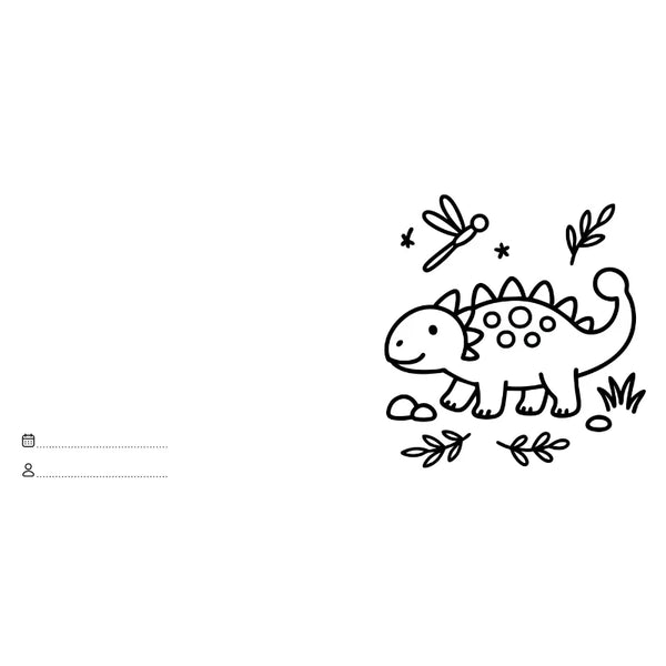 Colouring Book Square - Dinosaurs - Sassi
