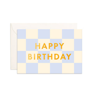 Birthday Powder Check Mini Greeting Card - Fox & Fallow