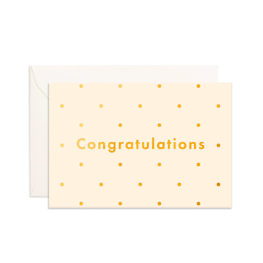 Congratulations Dots Mini Greeting Card - Fox & Fallow