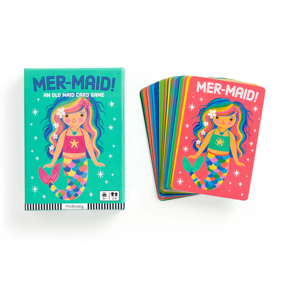 Playing Cards - Mer-Maid! An Old Maid Card Game - Mudpuppy
