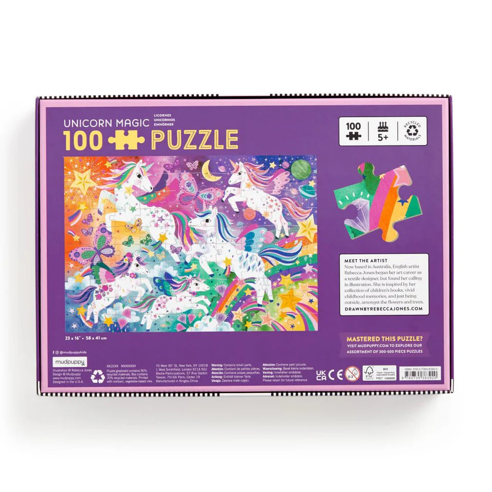 Unicorn Magic Puzzle - 100pc - Mudpuppy