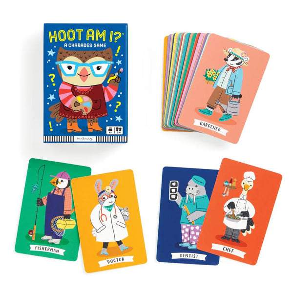Charades Card Game - Hoot Am - Mudpuppy