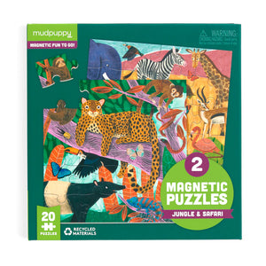 Magnetic Puzzle 20pc - Jungle Safari - Mudpuppy
