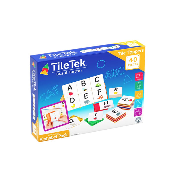 40 Piece Tile Topper - Alphabet UPPER Case Pack - TileTek