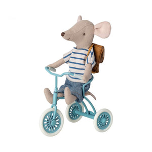 Abri Tricycle for Mouse Petrol Blue - Maileg
