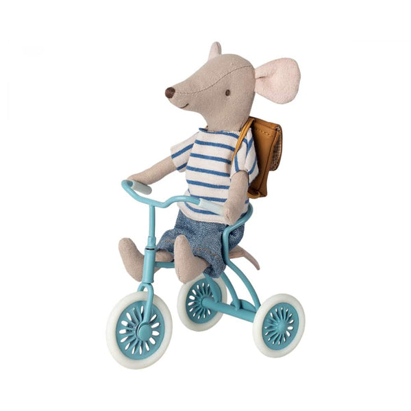 Abri Tricycle for Mouse Petrol Blue - Maileg