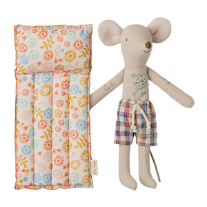 Beach Mouse Dad with Air Mattress Flower - Maileg