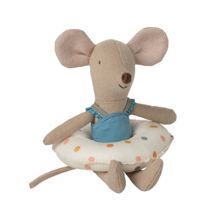Beach Mouse Little Sister with Float Multi Dot - Maileg