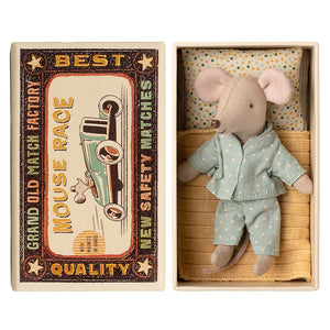 Little Brother Mouse in Box 2025 - Spotty Pyjamas - Maileg