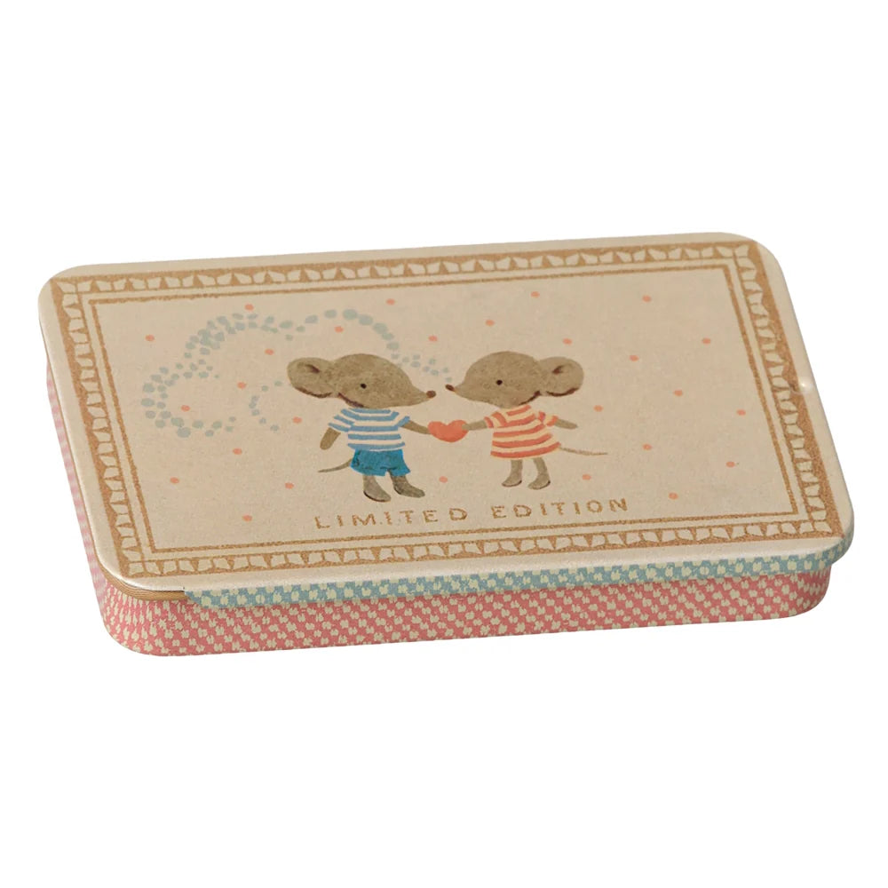 Metal Box Sliding Lid Mice - Maileg
