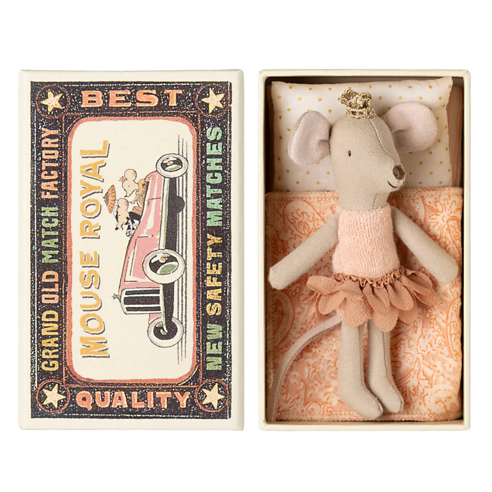 Princess Mouse in Matchbox 2025 - Little Sister - Maileg