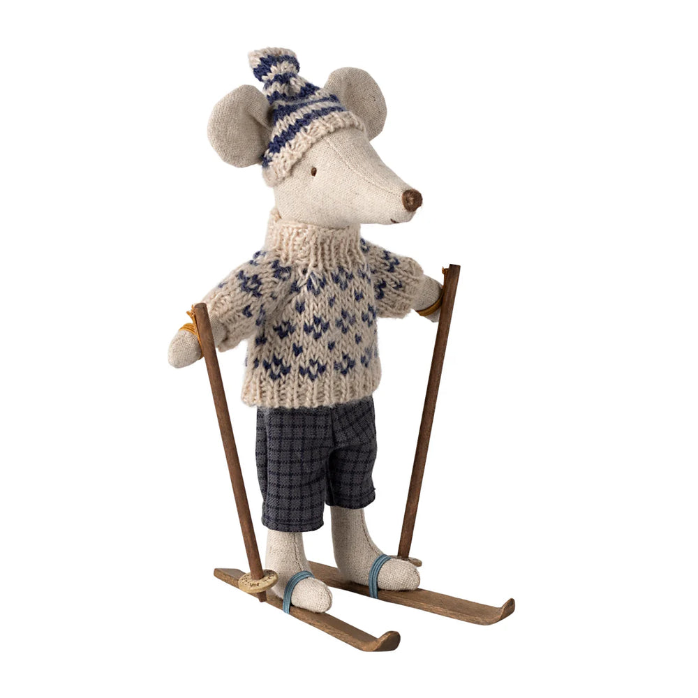 Winter Mouse Dad Ski Set - Maileg