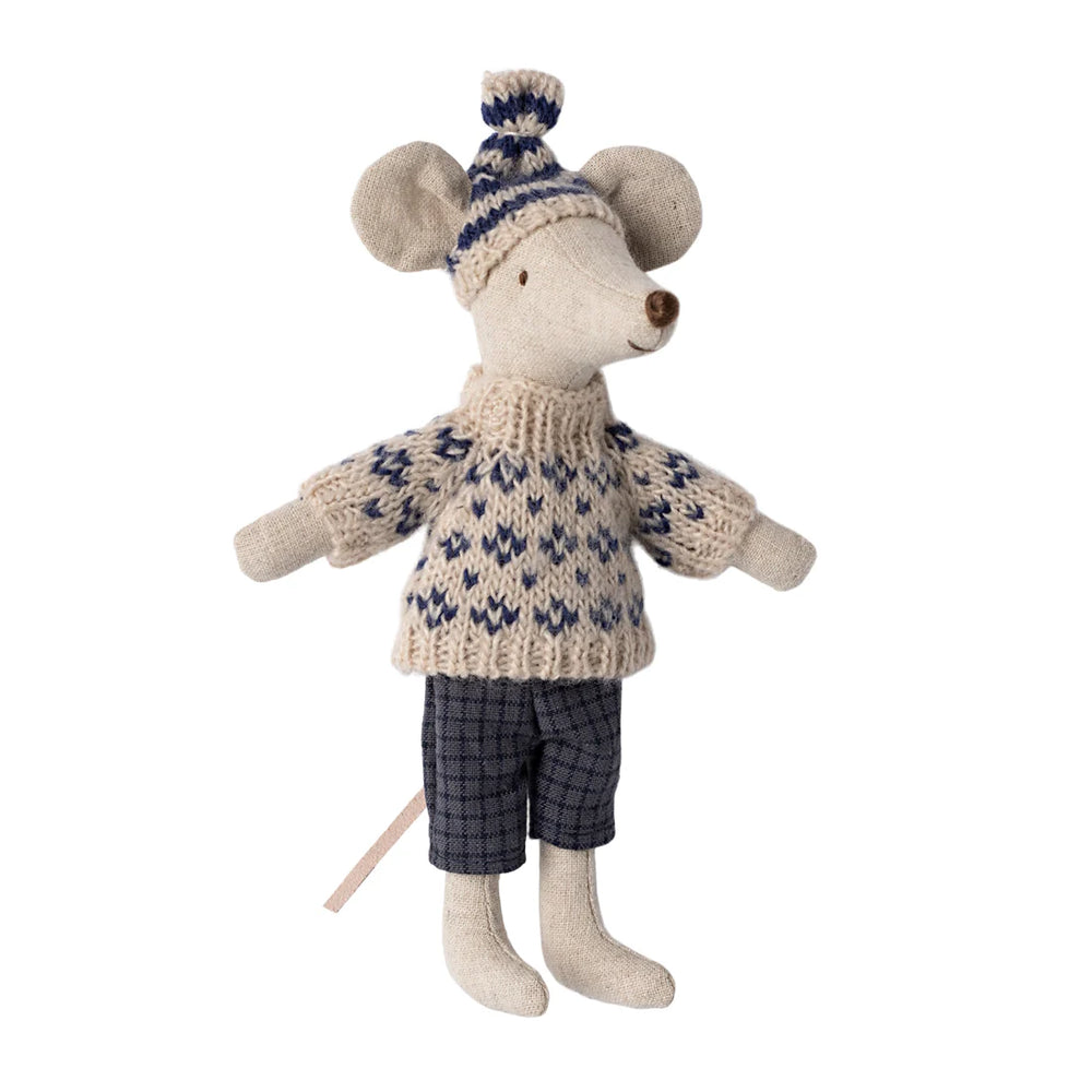Winter Mouse Dad Ski Set - Maileg