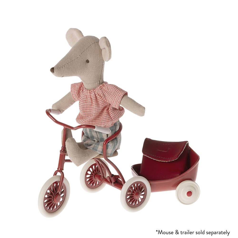 Abri a Tricycle Mouse Red - Maileg