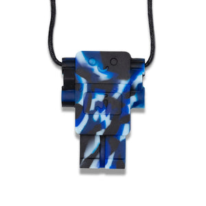 Robot Chew Pendant - Blue Camo - Jellystone
