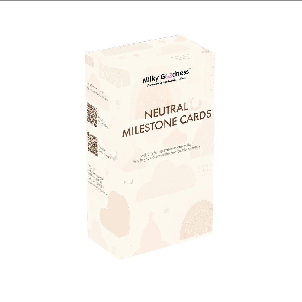 Neutral Milestone Cards - Milky Goodness