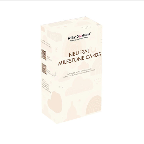 Neutral Milestone Cards - Milky Goodness
