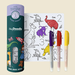 Aussie Animals Mini Colouring & Doodle Mat - Hey Doodle