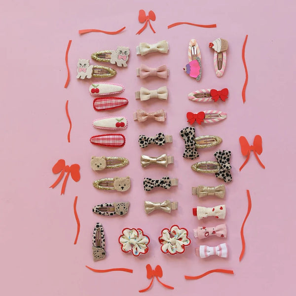 Cutesy Mini Bow Clip Set - Rockahula Kids