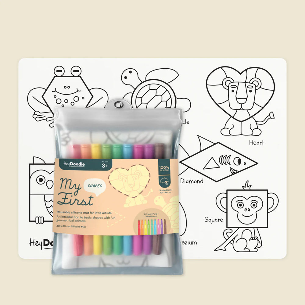 My First Shapes Colouring & Doodle Mat - Hey Doodle