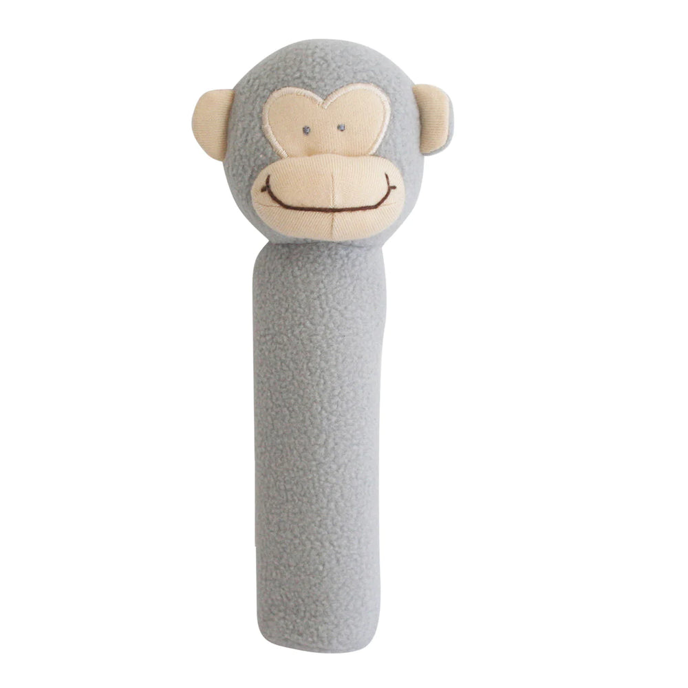 Fleece Monkey Squeaker Grey - Alimrose DISCOUNTED