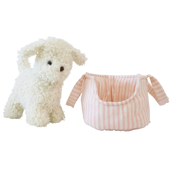 Marshmallow the Puppy in Carrier - Alimrose