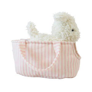 Marshmallow the Puppy in Carrier - Alimrose