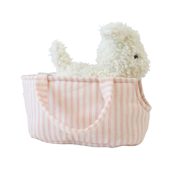 Marshmallow the Puppy in Carrier - Alimrose