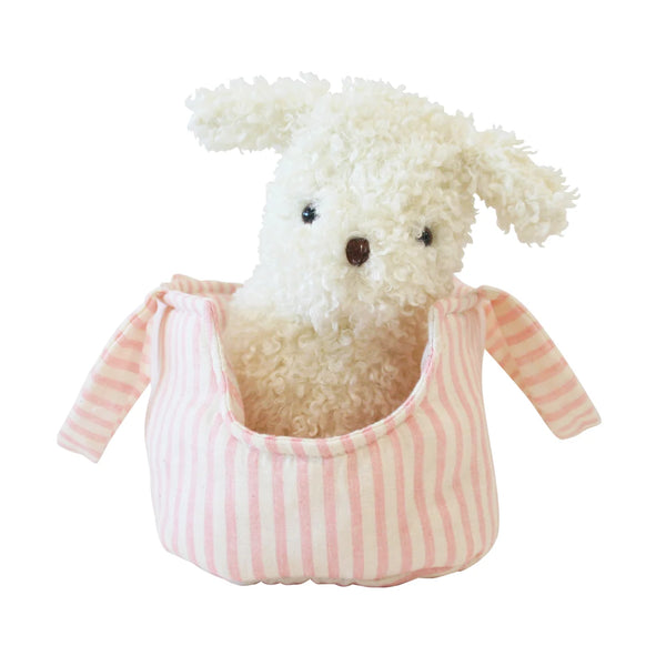 Marshmallow the Puppy in Carrier - Alimrose