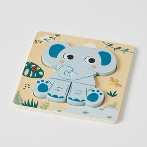Wooden Elephant Small Puzzle - Zookabee