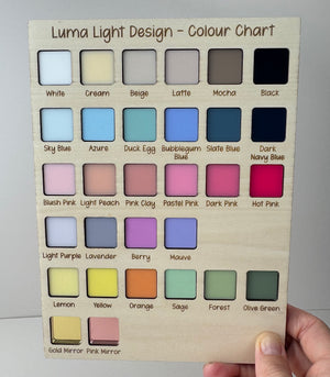 Custom Name Sign Detailed | Layered acrylic name plaque - Leafy - Luma Light