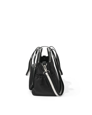 Triple Tote Nappy Bag - Black Nylon - OIOI