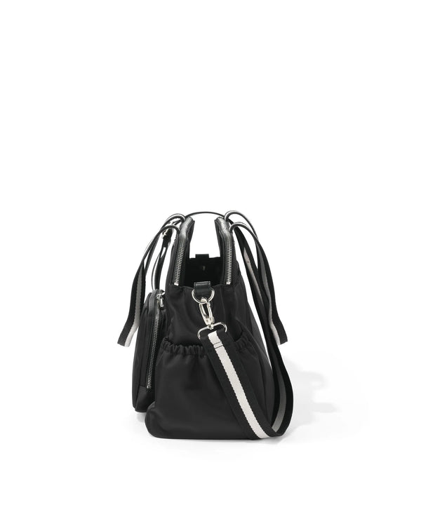 Triple Tote Nappy Bag - Black Nylon - OIOI
