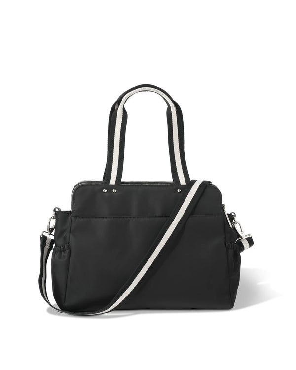 Triple Tote Nappy Bag - Black Nylon - OIOI