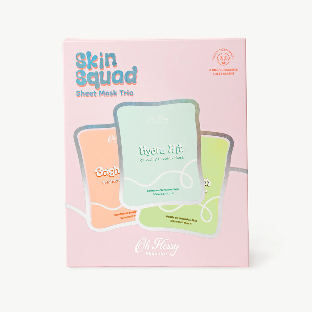 Skincare - Skin Squad Sheet Mask Trio - Oh Flossy