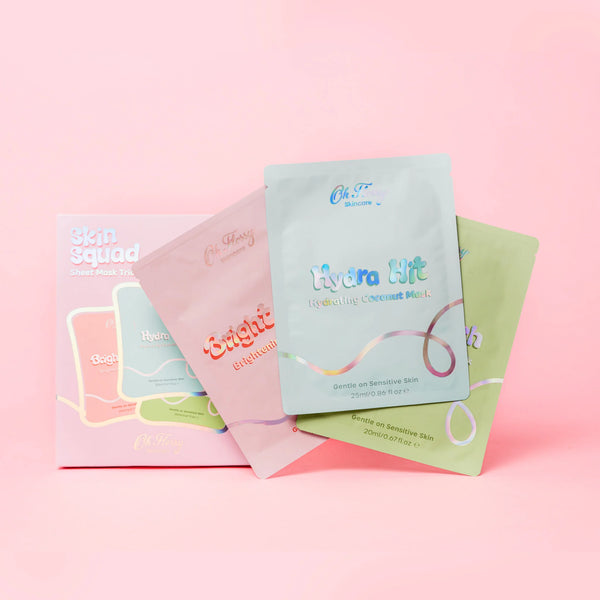 Skincare - Skin Squad Sheet Mask Trio - Oh Flossy