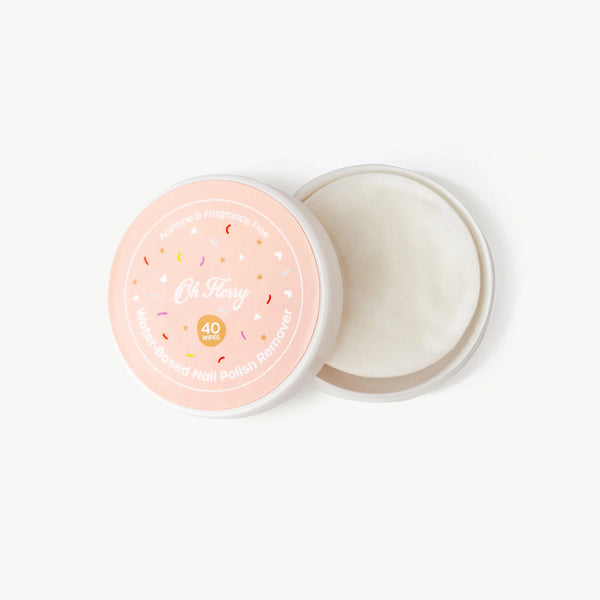 Water-Based Nail Polish Remover Wipes - Oh Flossy