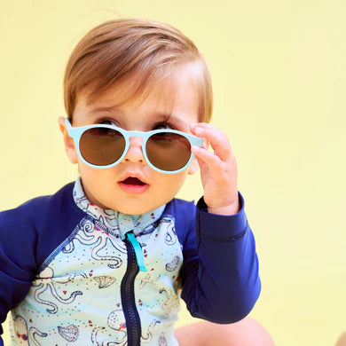 Original Keyholes - Baby Blue/Amber Lenses - Babiator Sunglasses