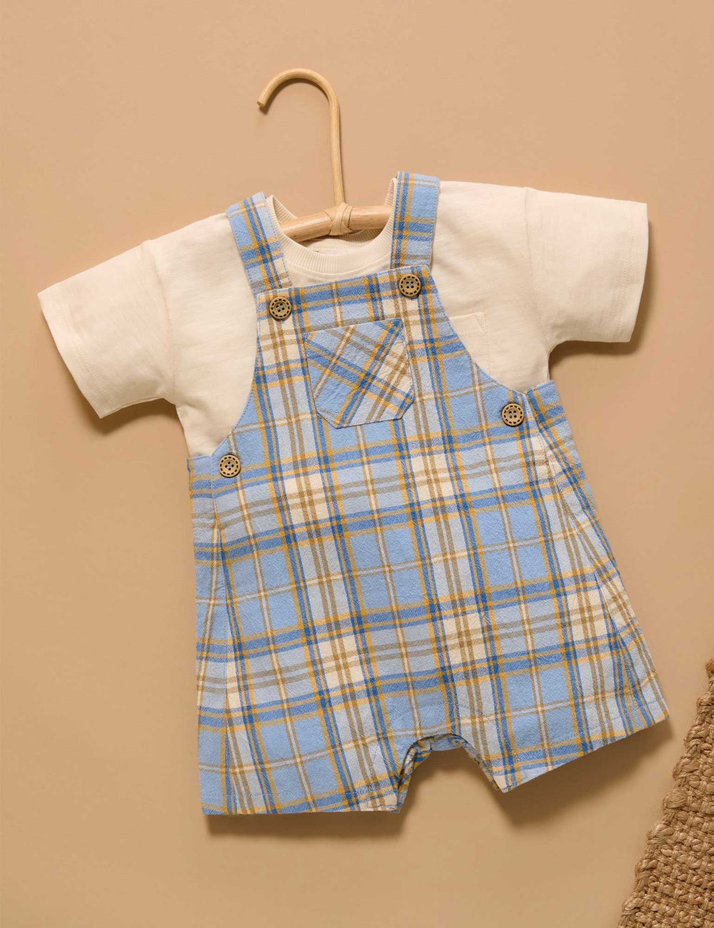 Check Overalls - Pure Baby