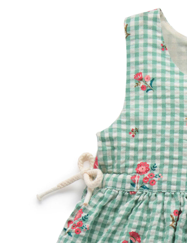 Frida Gingham Pinnie - Pure Baby