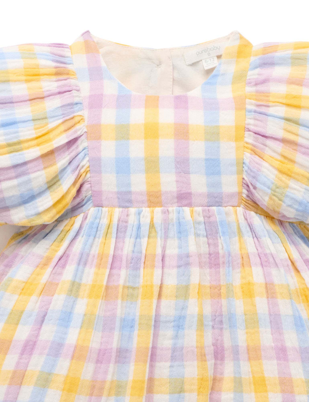Check Gathered Dress - Pure Baby