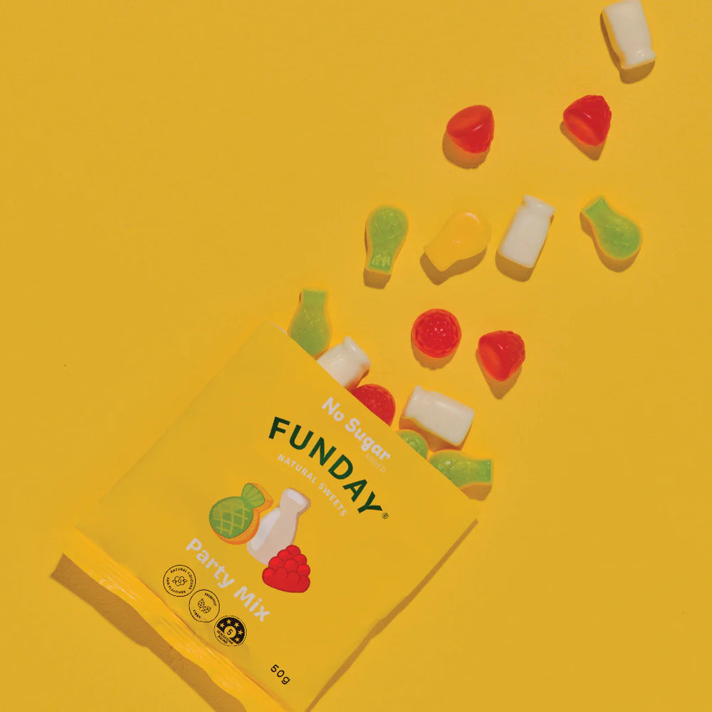 Party Mix Lollies 50g - Funday Natural Sweets