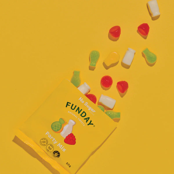 Party Mix Lollies 50g - Funday Natural Sweets