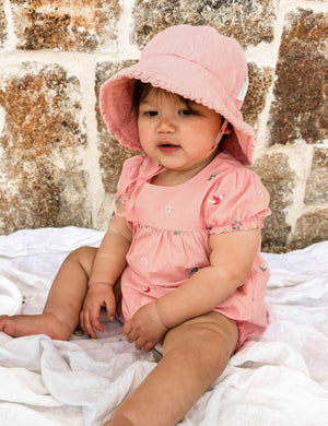 Swallow Embroidered Bodysuit - Pure Baby