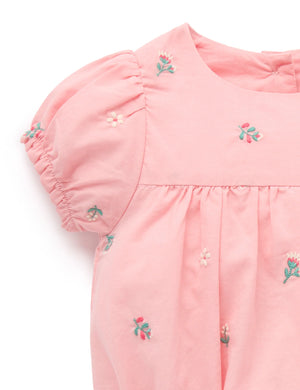 Swallow Embroidered Bodysuit - Pure Baby