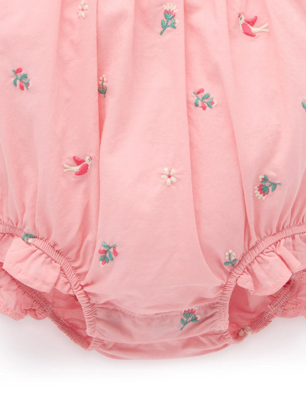 Swallow Embroidered Bodysuit - Pure Baby