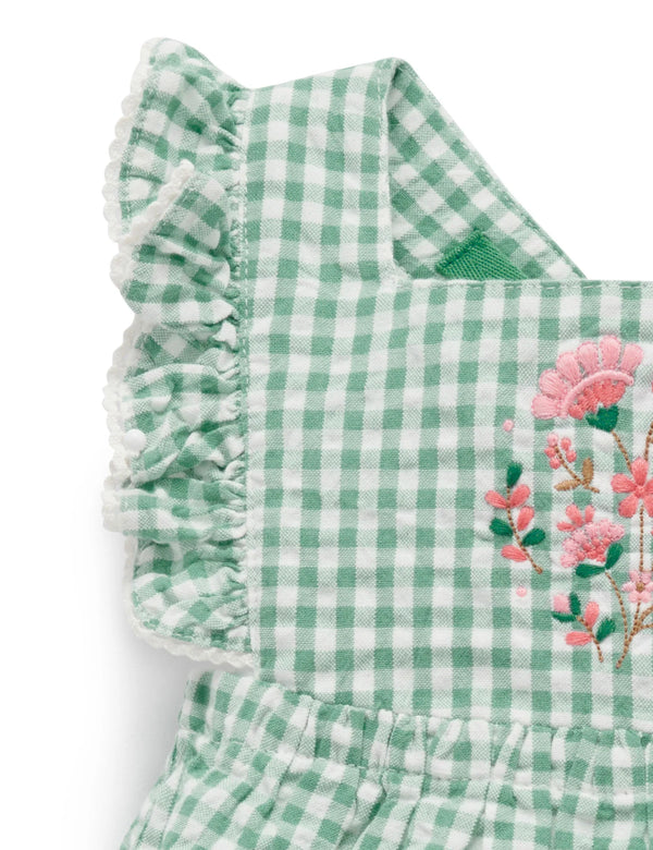 Frida Gingham Romper - Pure Baby