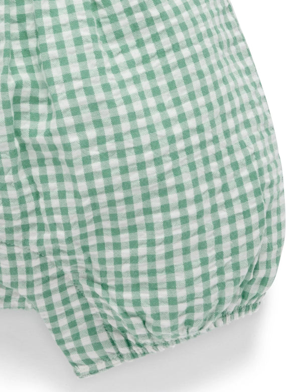 Frida Gingham Romper - Pure Baby